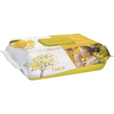 Влажные салфетки SLEEPY 120 Lemon пластиковая крышка