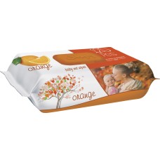 Влажные салфетки SLEEPY 120 Orange пластиковая крышка