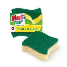 Губка Magic Clean Premium для чистки посуды Extra 2шт/комплект