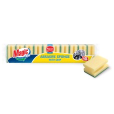 Губка Magic Clean для чистки посуды PROFI 10шт Губка Magic Clean для чистки посуды PROFI 10шт