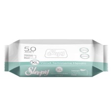 Влажные салфетки SLEEPY Sensitive  XL 50 пластиковая крышка