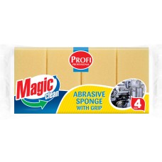 Губка Magic Clean для чистки посуды PROFI 4шт/комплект Губка Magic Clean для чистки посуды PROFI 4шт/комплект