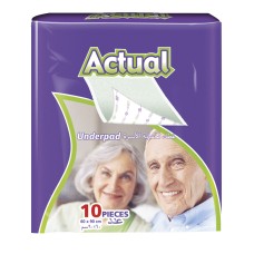 Одноразовые медицинские простыни Adult Actual Double 90x60 см 10 шт