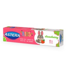Зубная паста ASTERA KIDS клубника 50мл 0-4 лет