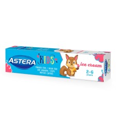 Зубная паста ASTERA KIDS мороженое 50мл 2-6 лет
