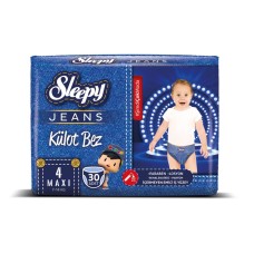 Трусики Sleepy Natural Ultra Sensitive JEANS  4 Maxi, 7-14кг, 30 шт