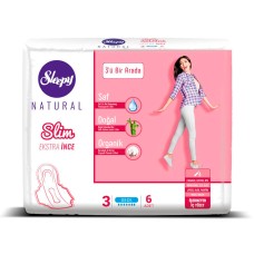 Прокладки Sleepy Natural Night Slim 7 кап 6 шт