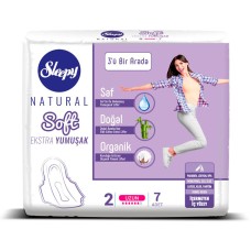Прокладки Sleepy Natural Long Soft 6 кап 7 шт