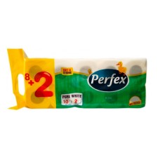 Туалетная бумага PERFEX BONI 10 шт 2 слоя 107 листов