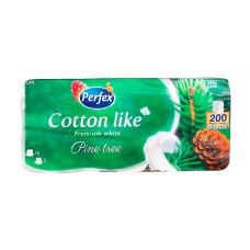 Туалетная бумага PERFEX 10 шт COTTON LIKE "Pine "3 слоя 200листов