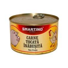 Консервы SMARTINO с мясом птица-свинина 400гр. с Ключом