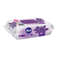 Влажные салфетки SLEEPY 120шт Лаванда, пластиковая крышка