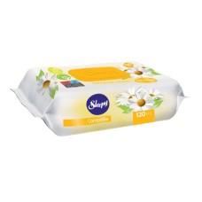 Влажные салфетки SLEEPY 120шт Ромашка, пластиковая крышка
