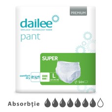Подгузники-трусики Adult DAILEE PANT PREMIUM Super 7 кап. L 110-140 см, 14 шт.