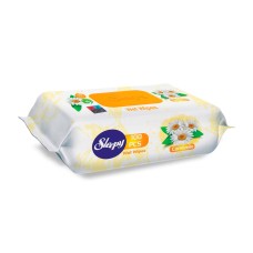 Влажные салфетки SLEEPY 100шт Ромашка, пластиковая крышка