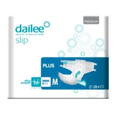 Подгузники для взрослых DAILEE Slip Premium Plus 6 кап. M 80 - 145 см, 28 шт
