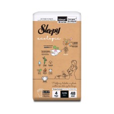 Подгузники Sleepy Ecologic Double 4 Maxi , 7-16кг, 52 штук