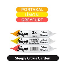 Набор влажных карманных салфеток SLEEPY 3x15 шт Citrus Garden