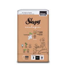 Прокладки Sleepy Ecologic Night 7 кап 18 шт