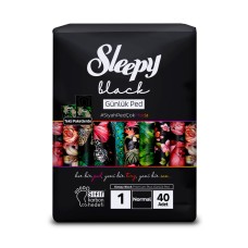 Прокладки Sleepy Black Daily Normal 40 шт
