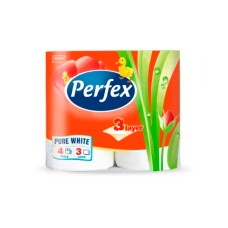 Туалетная бумага PERFEX 4 шт 3 слоя 82 листов