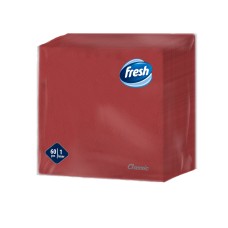 Бумажные салфетки FRESH CLASSIC 33x33 см Бордо, 1 слой, 60 шт.