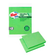 Салфетка микрофибра Magic Clean Premium для окон 34*40см 2 шт.