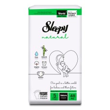 Подгузники Sleepy Natural Ultra Sensitive Double 5 Junior , 11-18кг, 48 штук