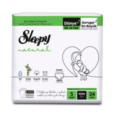 Трусики Sleepy Natural Ultra Sensitive 5 Junior, 11-18кг, 24 шт