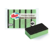 Губка Magic Clean для чистки посуды Strong Blac 4+1шт/комплект Губка Magic Clean для чистки посуды Strong Blac 4+1шт/комплект