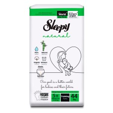 Трусики Sleepy Natural Ultra Sensitive DOUBLE 5+ Junior Plus, 13-20кг, 44 шт