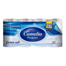 Туалетная бумага CAMELIA 16 шт 3 слоя 161 листов Premium