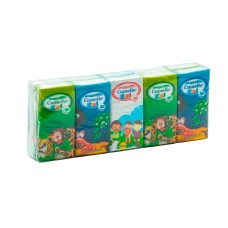 Платочки бумажные носовые CAMELIA Kids, 3 слоя, 10 упаковок