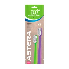 Зубная щетка ASTERA ECO, Soft 1+1