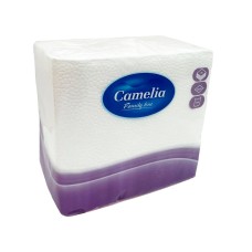 Бумажные салфетки CAMELIA 25x25 см Белые, 1 слой, 70 шт.