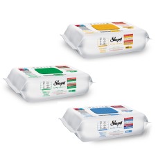Комплект 3x Влажные полотенца для поверхностей SLEEPY EASY CLEAN 3x100шт