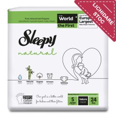 Подгузники Sleepy Natural Ultra Sensitive ECO 5 Junior , 11-18кг, 24 штук