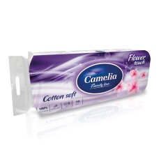 Туалетная бумага CAMELIA 10 шт 3 слоя 106 листов Flower Touch