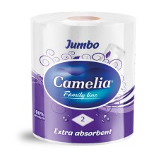 Бумажные полотенца CAMELIA Jumbo 196 листов, 2 слоя