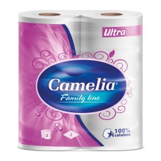 Бумажные полотенца CAMELIA Ultra 2 рул, 70 листов, 2 слоя
