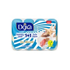 Мыло туалетное DOXA 4x80гр. SEA MINERALS Ekopack DUO