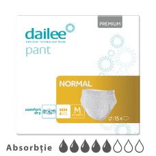 Подгузники-трусики Adult DAILEE PREMIUM 5 кап.  M 80-120 см, 15 шт.