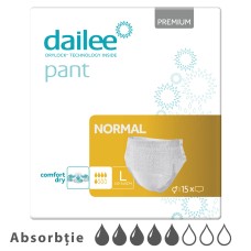 Подгузники-трусики Adult DAILEE PREMIUM5 кап.  L 110-140 см, 15 шт.