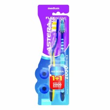 Зубная щетка ASTERA Flex Active Medium 1+1