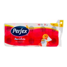 Туалетная бумага PERFEX 10 шт 3 слоя 117 листов