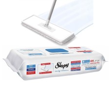 Влажные салфетки для швабры SLEEPY EASY CLEAN 50шт с отбеливающей добавкой