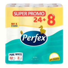 Туалетная бумага PERFEX 32 шт 3 слоя 117 листов