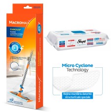Комплект Швабра MACROMAX + Влажные салфетки SLEEPY EASY CLEAN 50шт с отбеливающей добавкой