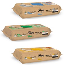 Комплект 3x Влажные полотенца для поверхностей Sleepy Bio Easy Clean 3x50шт